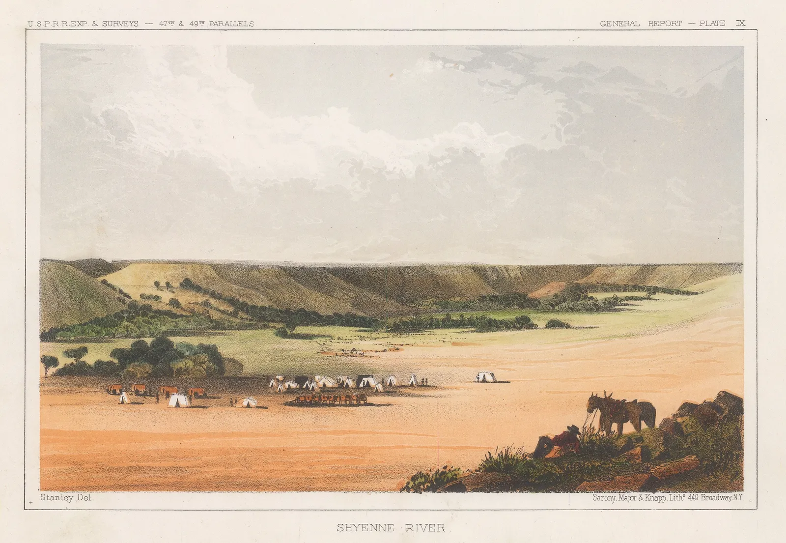 United States Pacific Railroad Expeditions (USPRR), North Dakota - Sheyenne River, 1857