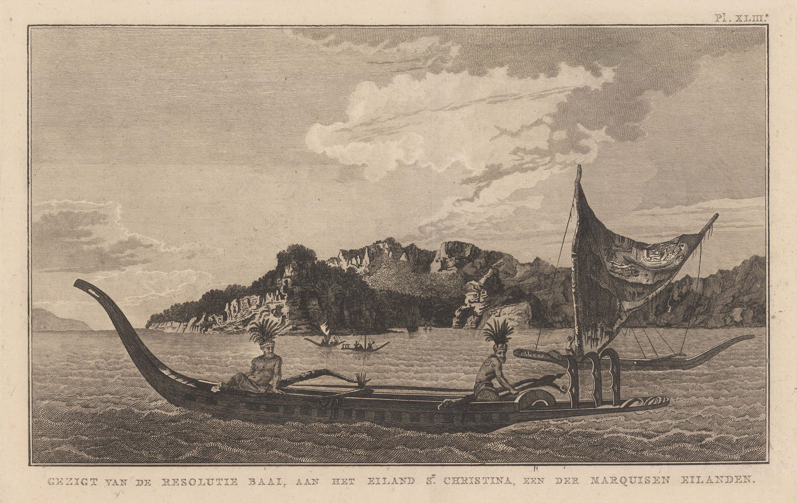 Cook's Voyages, French Polynesia - Marquesas Islands, 1785