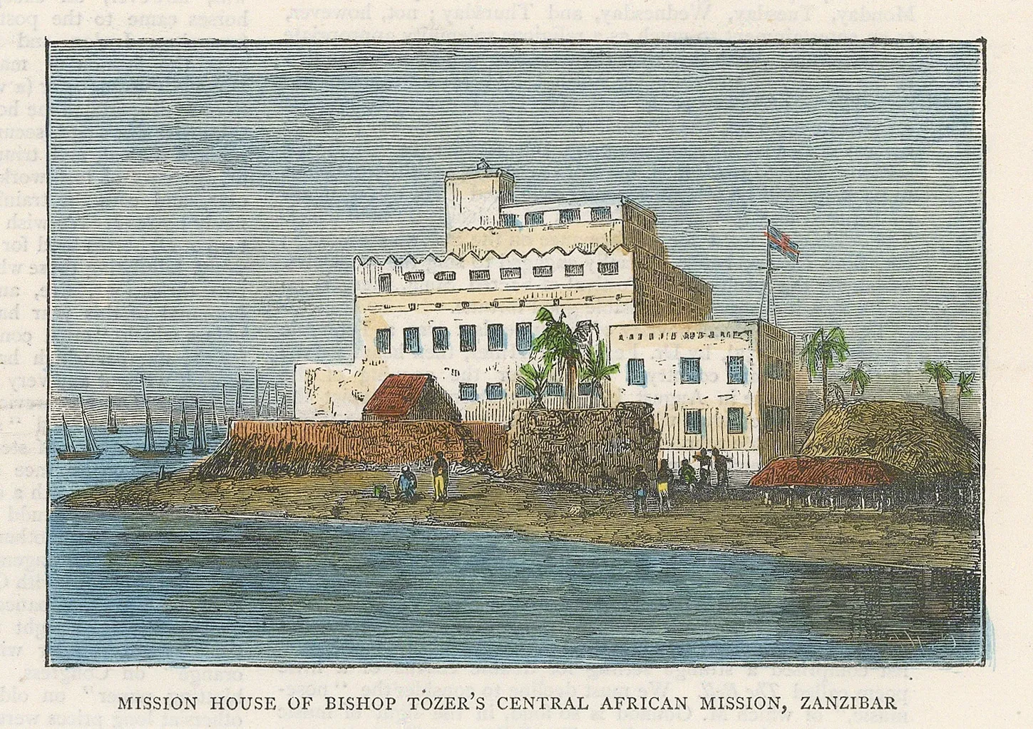 The Graphic Magazine, Zanzibar - Bishop Tozer's Mission House, 1873