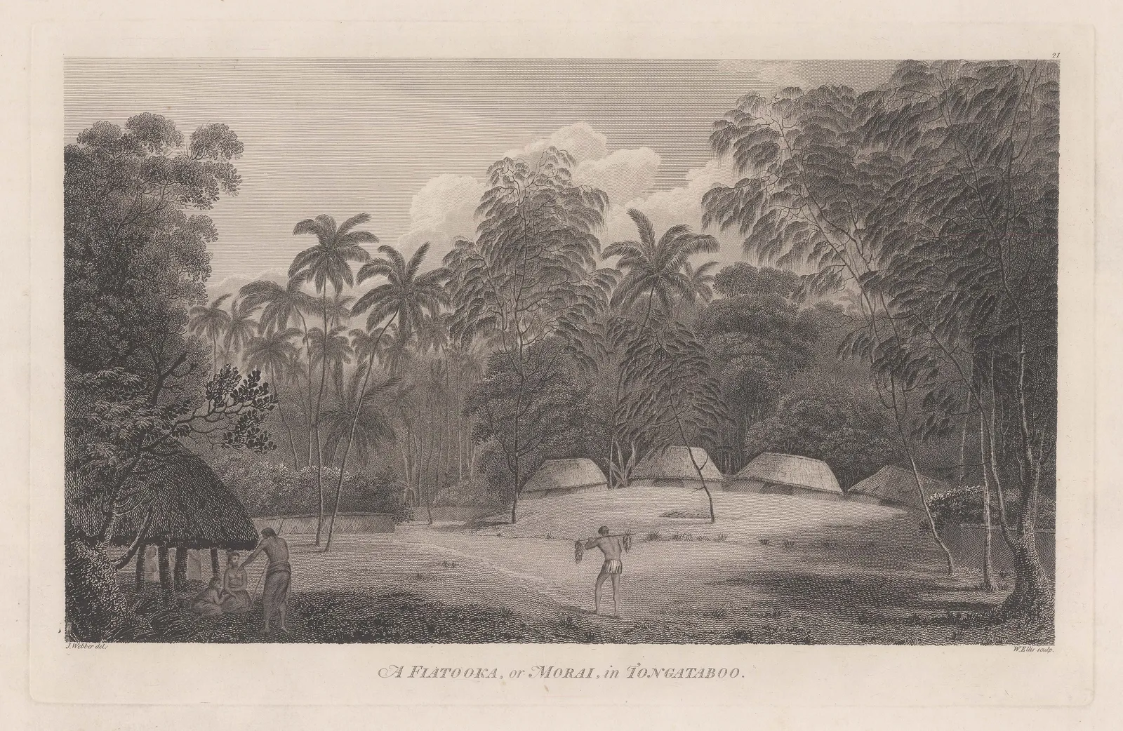 Cook's Voyages, Tonga - Fiatooka or Morai, 1784