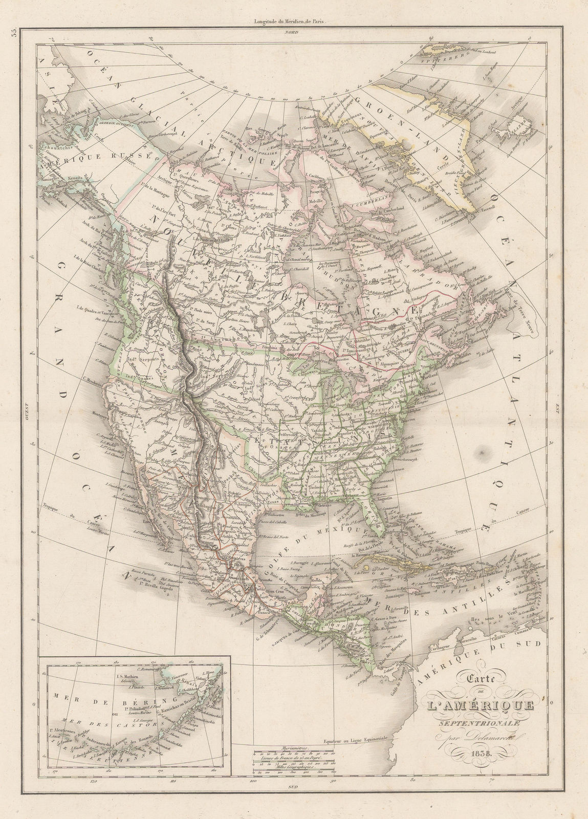 Felix Delamarche, North America, 1838