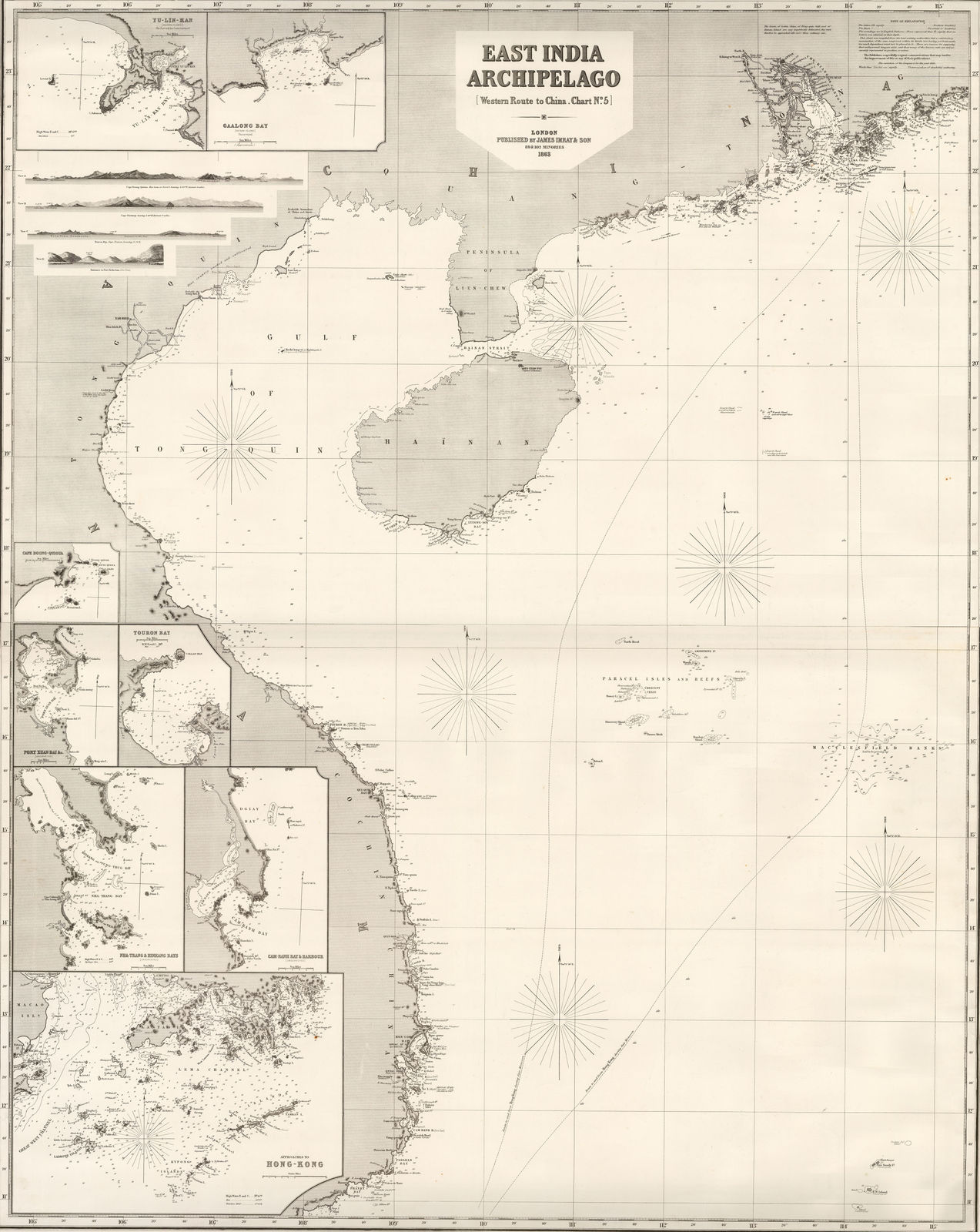 James Imray, Coast of Vietnam, China, and Hong Kong, 1863