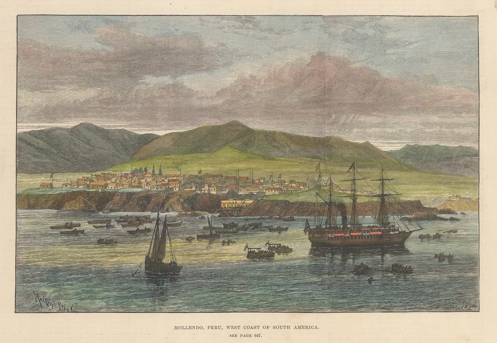 Illustrated London News (ILN), Peru - Mollendo, 1865