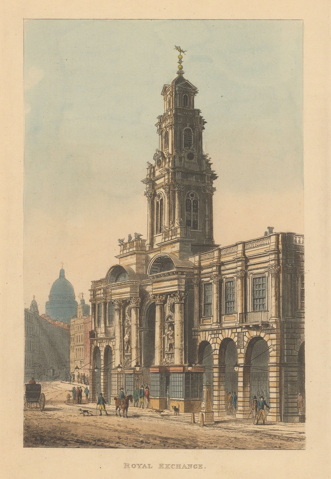 John Papworth, London - Royal Exchange, 1816