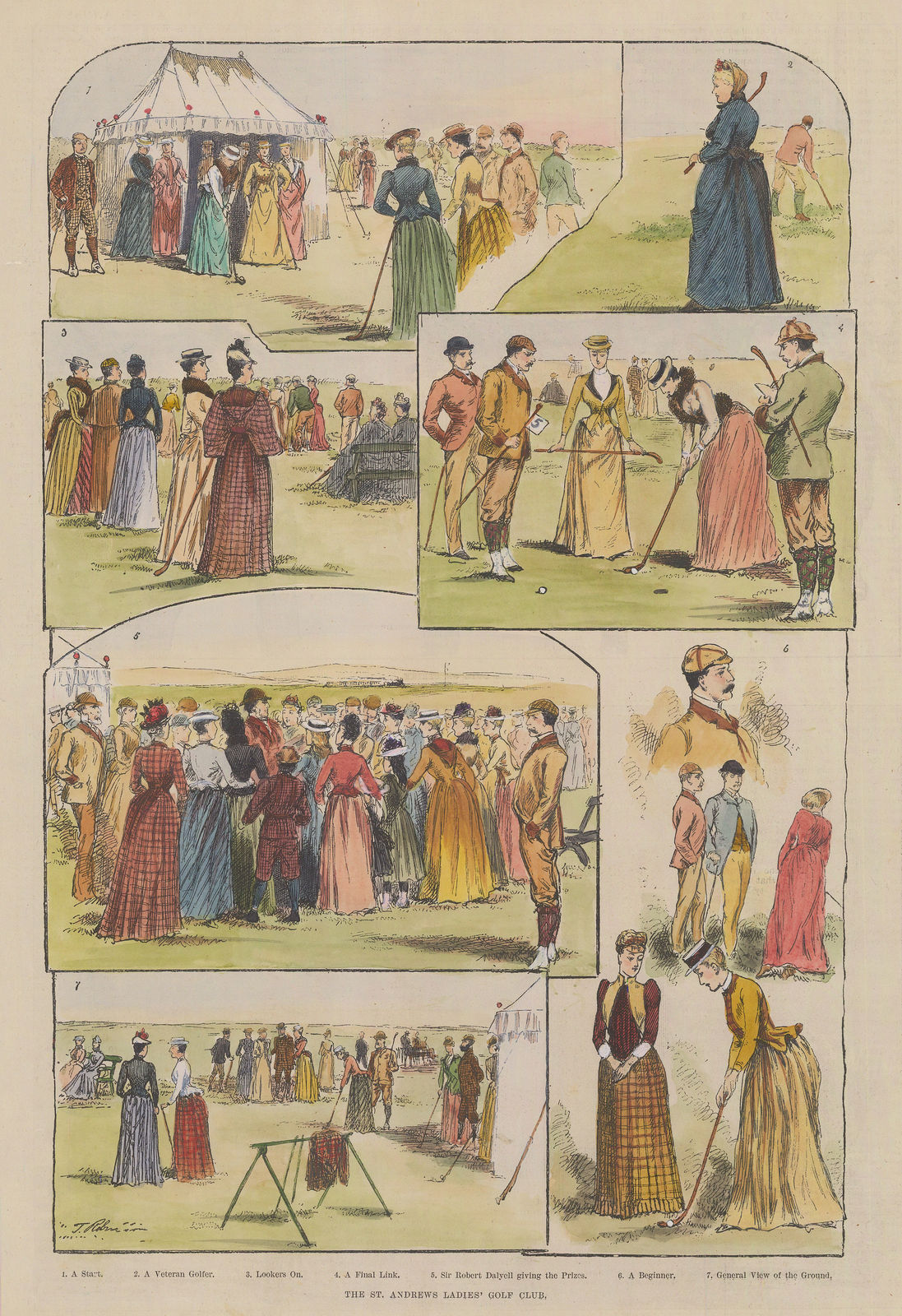 Illustrated London News (ILN), Golf - St Andrew's Ladies' Golf Club, 1889