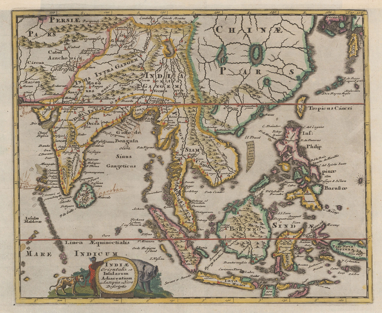 Philipp Cluver, Southeast Asia, 1680 c.