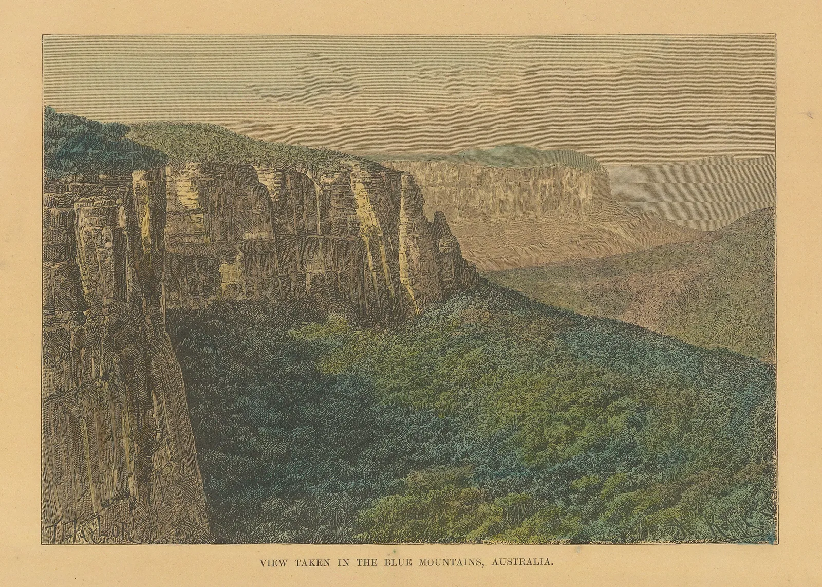 Jean Jacques Élisée Reclus, Australia - Blue Mountains, 1894