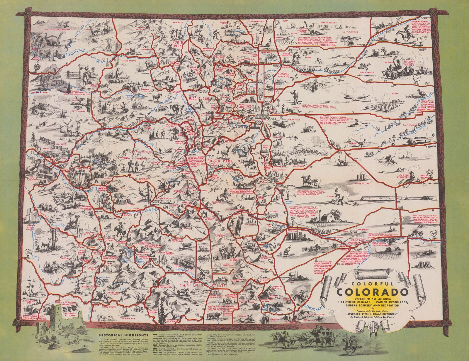 Bradford-Robinson Printing Co., Colorful Colorado, 1946