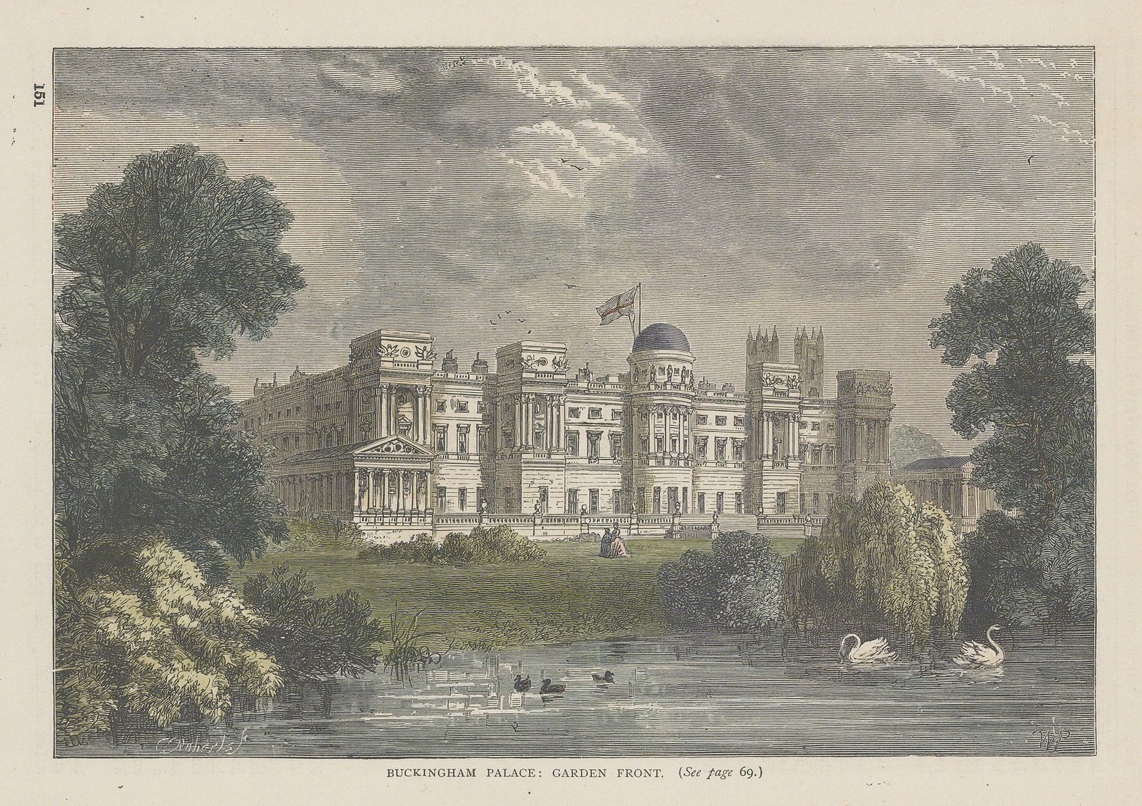 Old & New, London - Buckingham Palace, 1880 c.