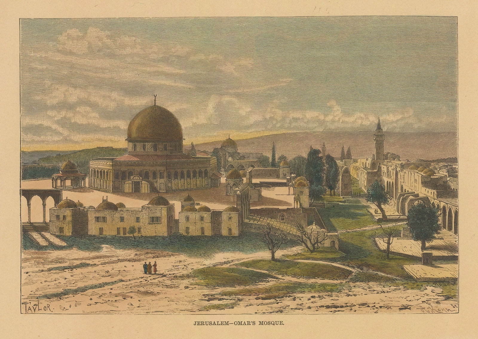 Jean Jacques Élisée Reclus, Jerusalem - Mosque of Omar, 1894