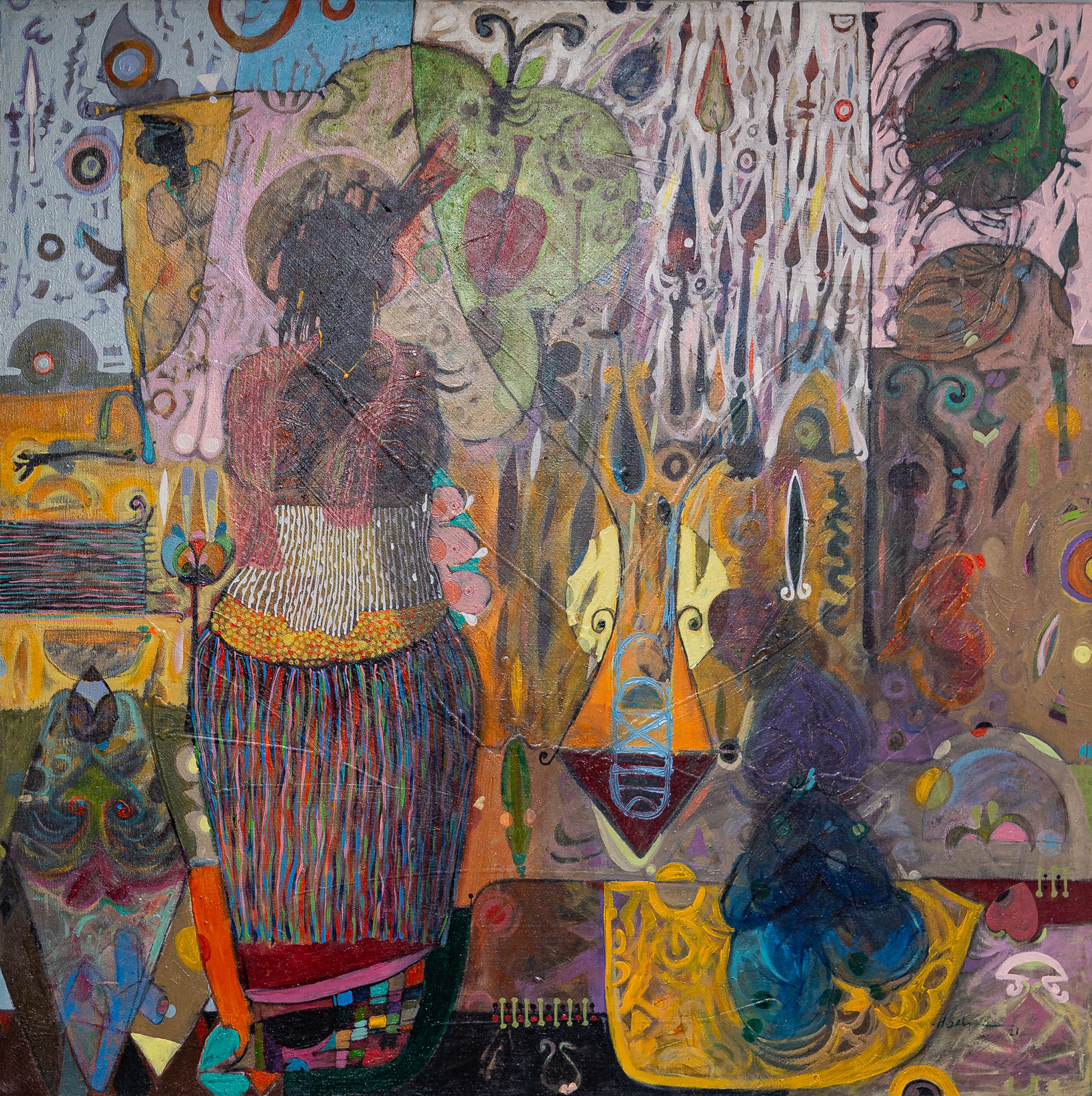 Hussein Salim, Intertwined (1), 2021