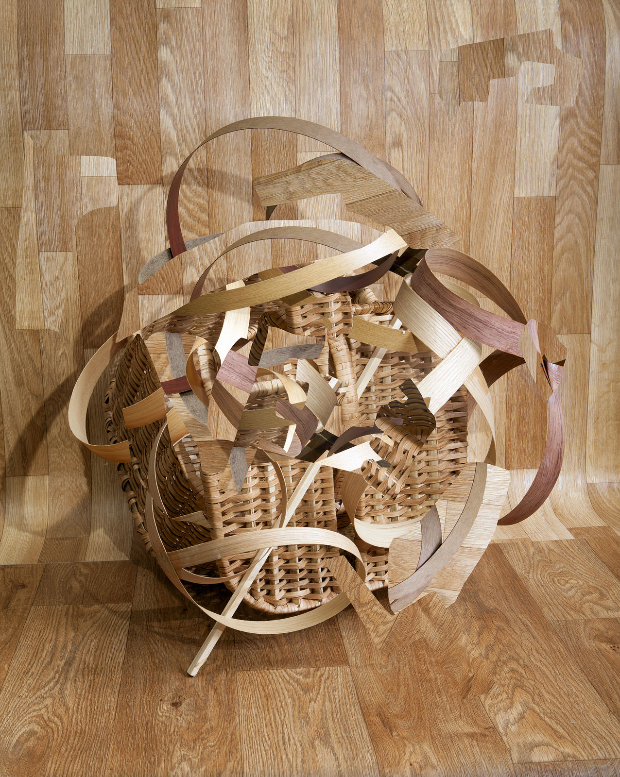 Nico Krijno, Veneer with basket, 2015
