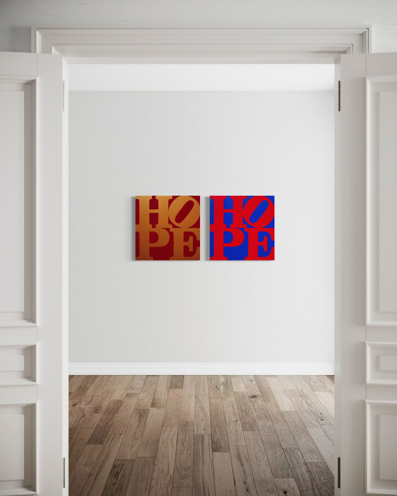 Robert Indiana, Hope (Red/Blue), 2012