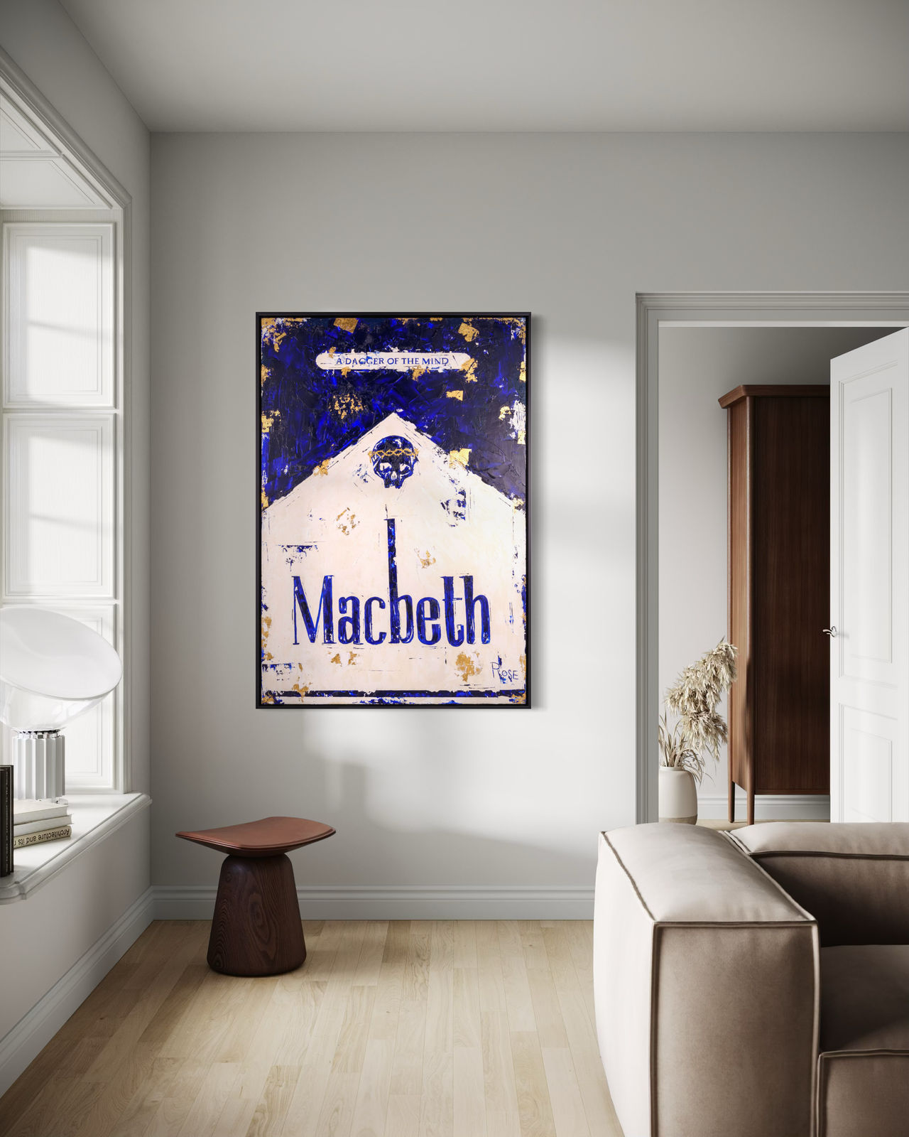 Charlotte Rose, Macbeth (A Dagger of the Mind) in blue, 2023