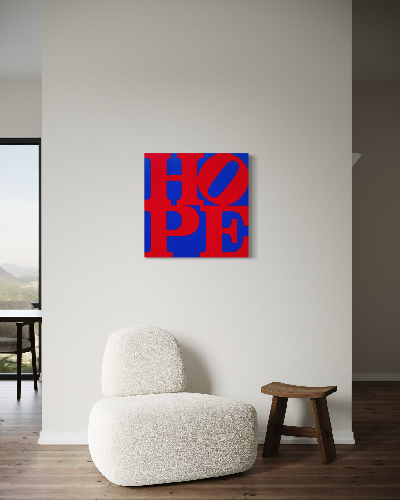 Robert Indiana, Hope (Red/Blue), 2012