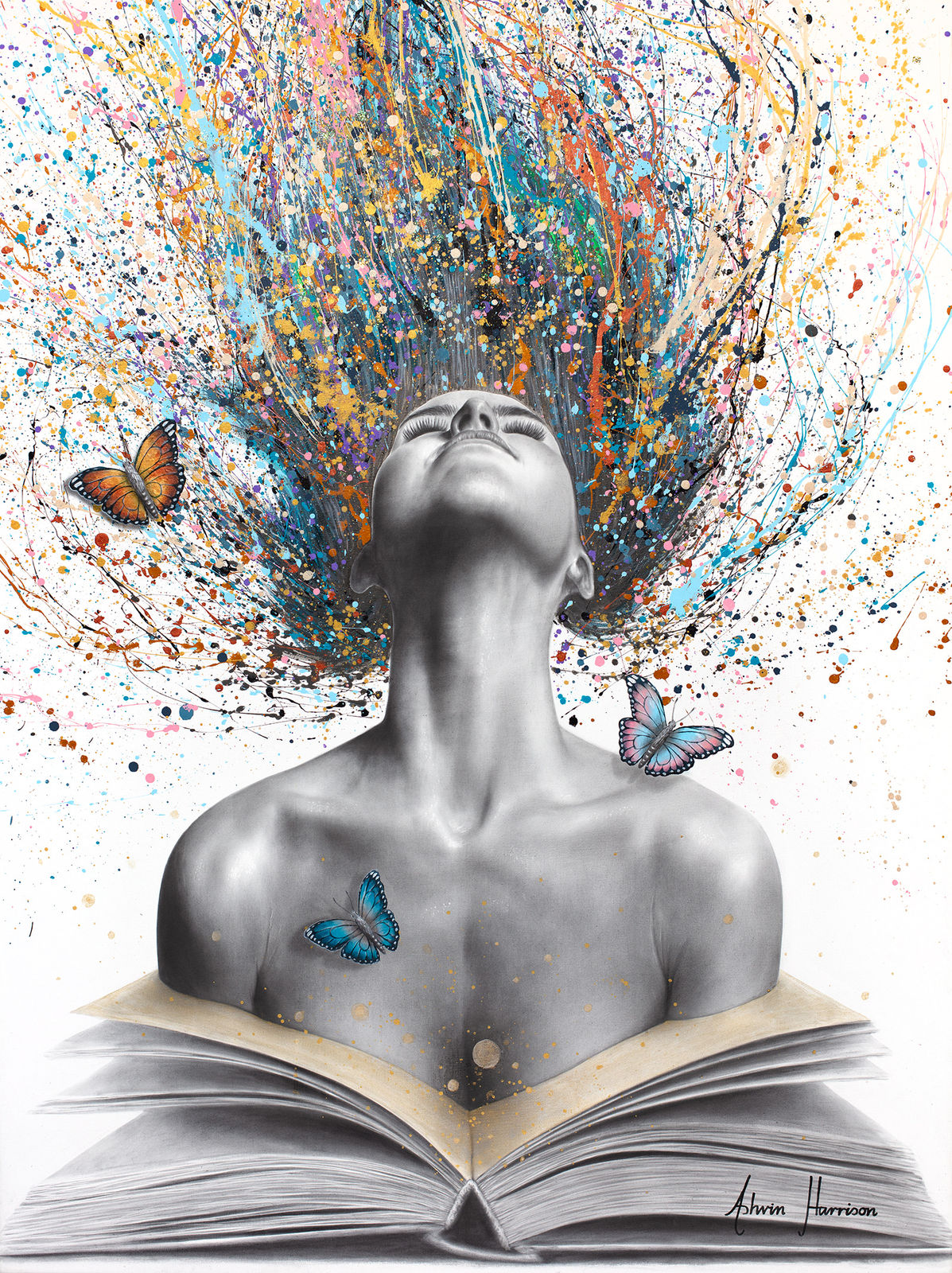 Ashvin Harrison, Chapter of the Infinite Self (Original Hand Painting), 2025