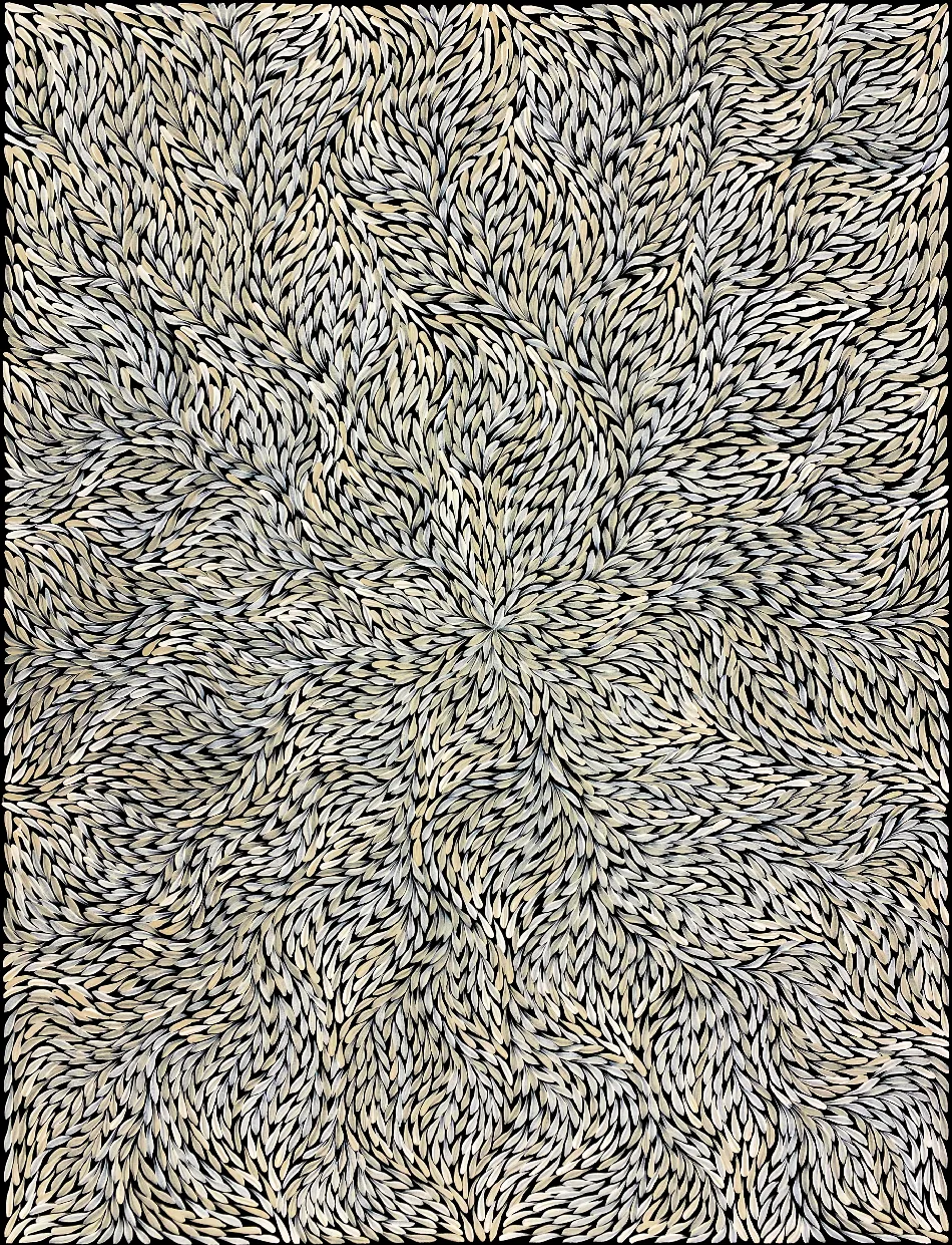 Bush Medicine Leaves by Rosemary Pitjara, 2024