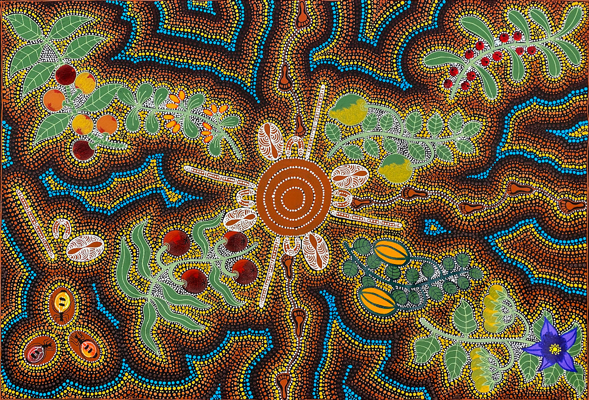 Women Gathering Bush Fruits by Marie Ryder, 2025