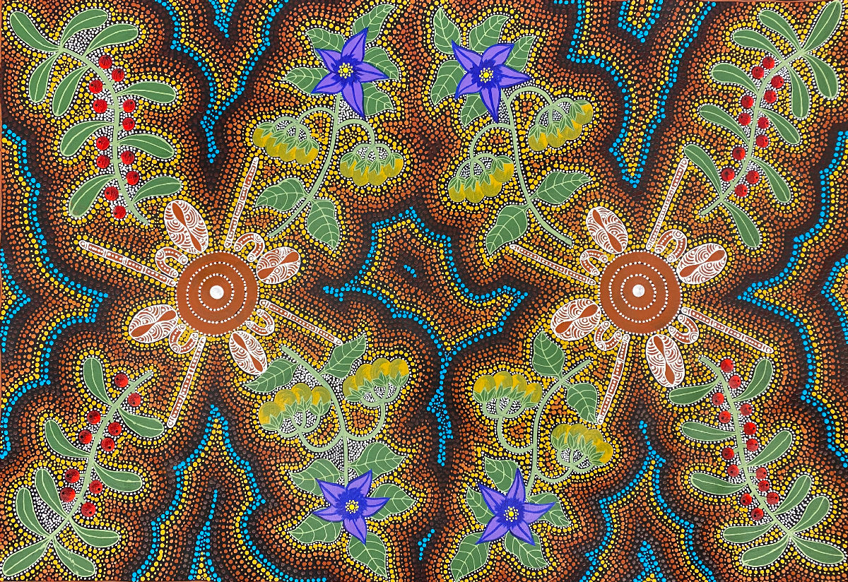 Women Gathering Bush Fruits by Marie Ryder, 2025