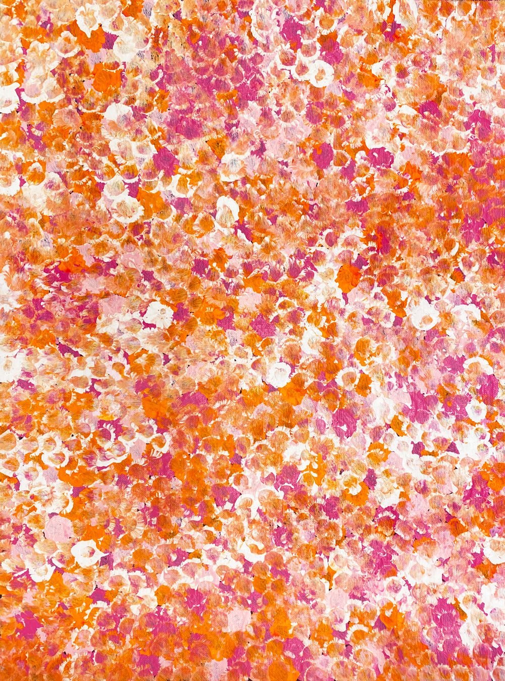 Bush Plum Dreaming by Belinda Golder Kngwarreye, 2024, acrylic on linen, 45 x 60 cm