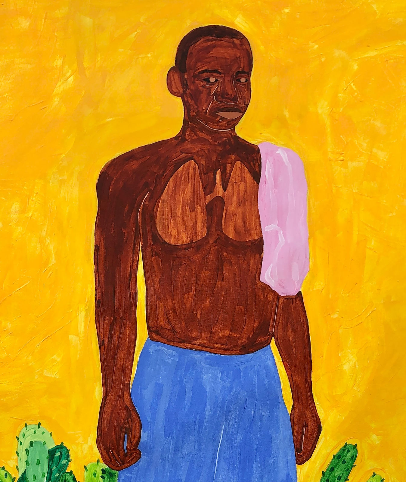 Benigno Mangovo, Vista de um ilhéu caminhando, 2024