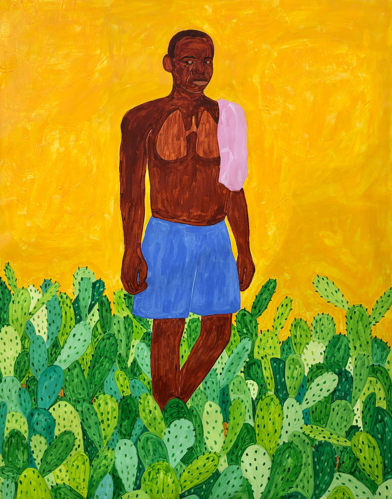 Benigno Mangovo, Vista de um ilhéu caminhando, 2024