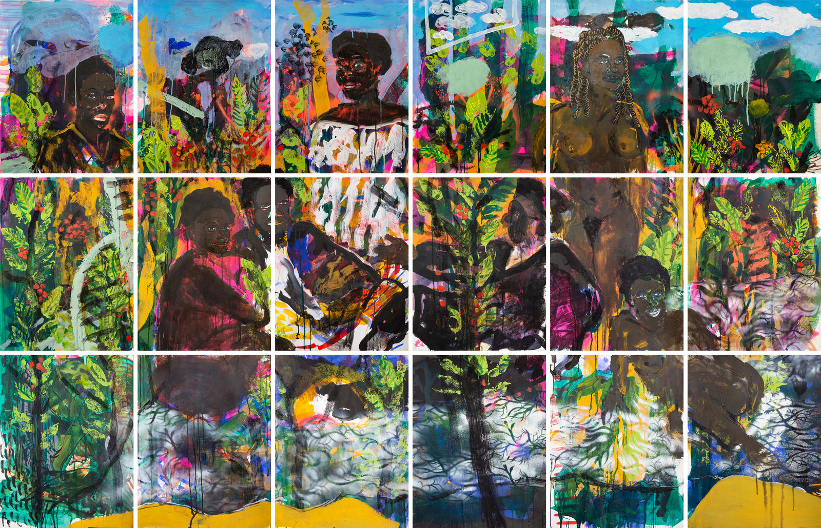 René Tavares, Petit Dejeuner Dans La Plantation de Café (Cotton peoples reloaded), 2021