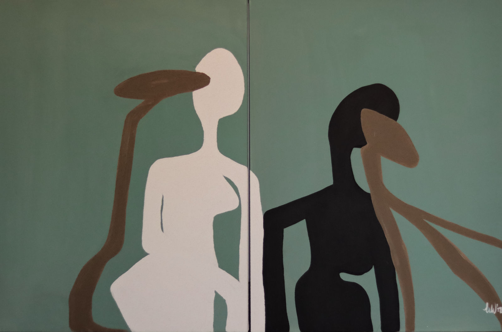 Lulama Wolf, Khuselekile, Diptych, 2022