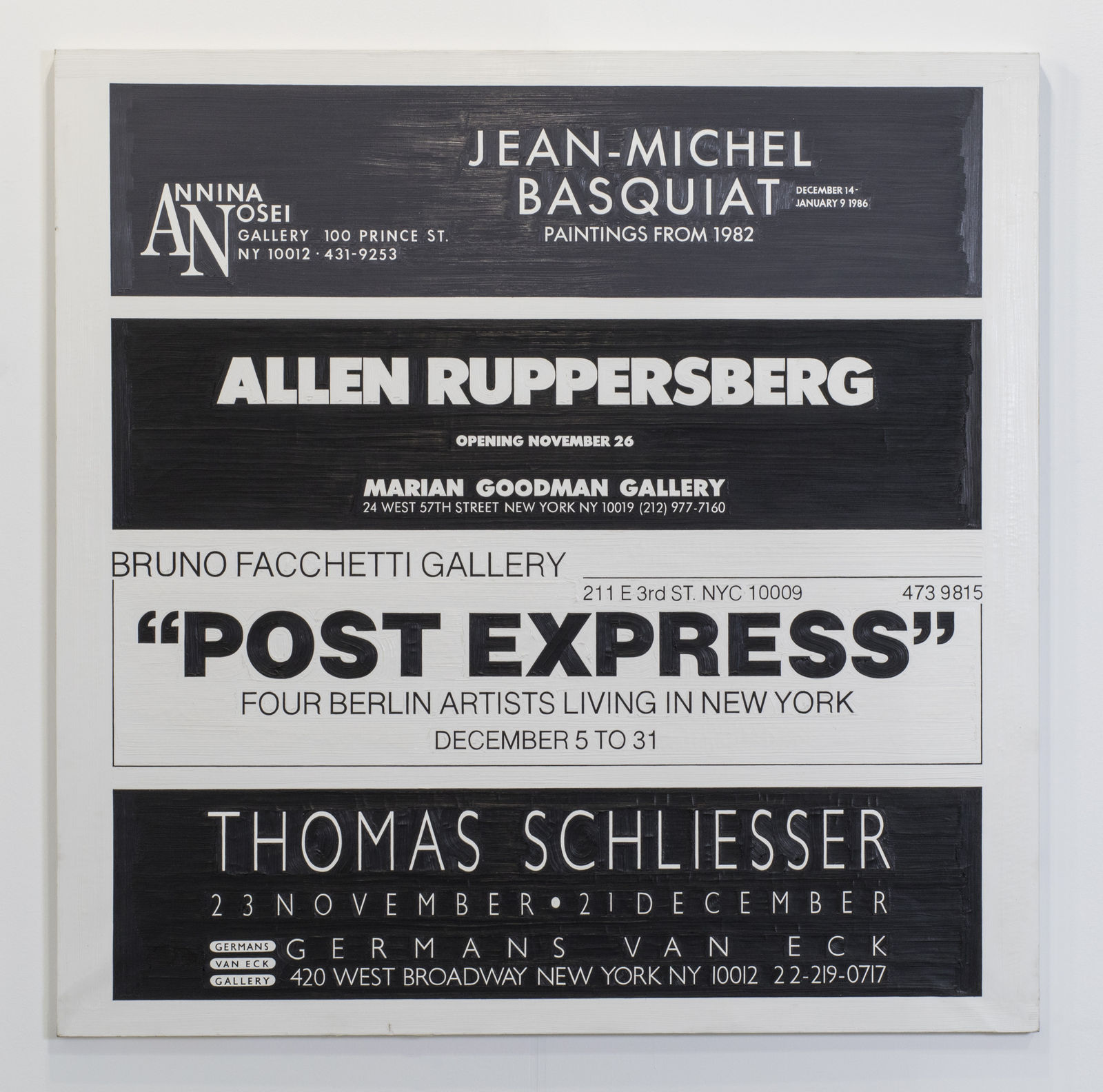 Simon Linke, J-M Basquiat, Dec. 85', 1985
