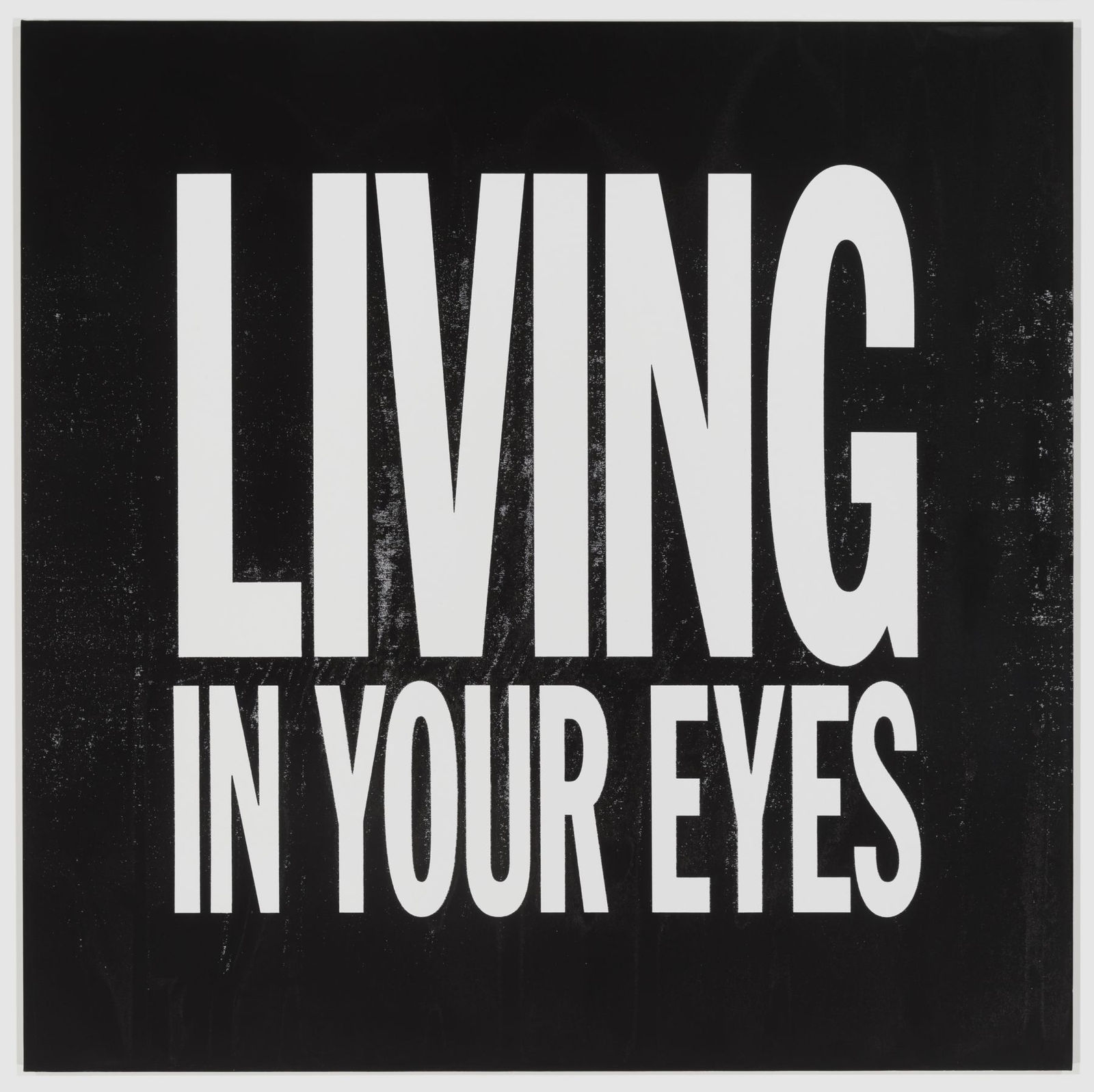 John Giorno, LIVING IN YOUR EYES, 2015