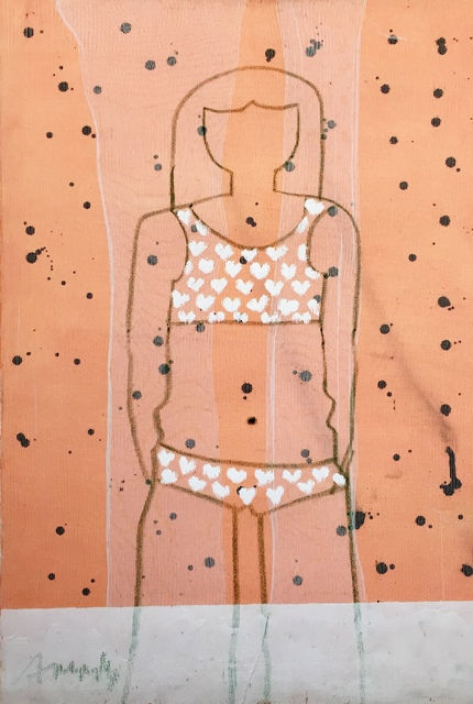 Ania Gonzalez, Bather Series No. 2 (Tangerine), 2017