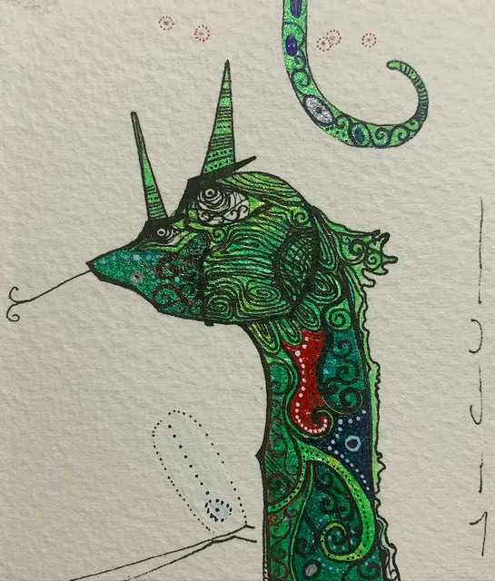 Juan Carlos Vazquez Lima, Green Dragon, 2020