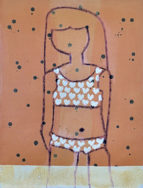 Ania Gonzalez, Bather Series No. 13 (Tangerine), 2017