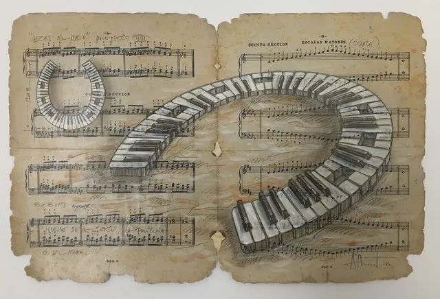 Adrian Rumbaut, Ecos al Paso, Proyecto VIII (Echoes of Walking, Study 8), 2018