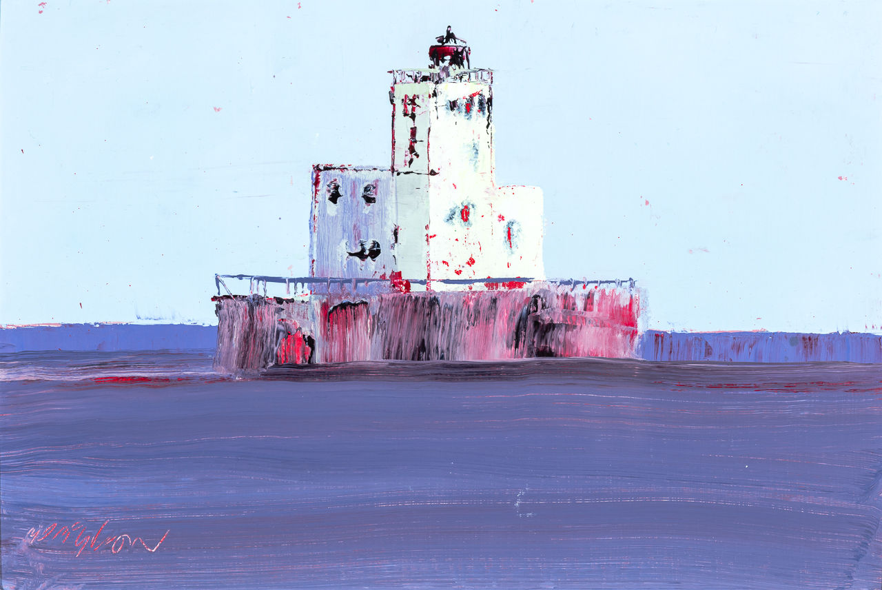 Mhairi McGregor PAI RSW, Milwaukee Breakwater Light