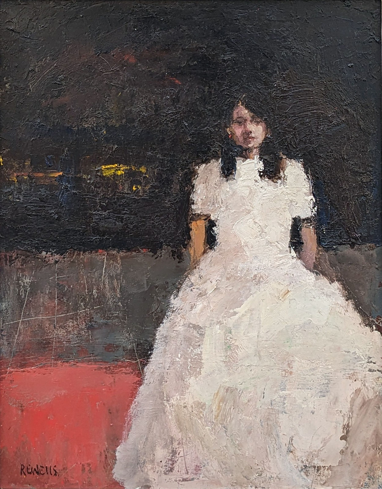 Robert E Wells NEAC RBA, White Dress