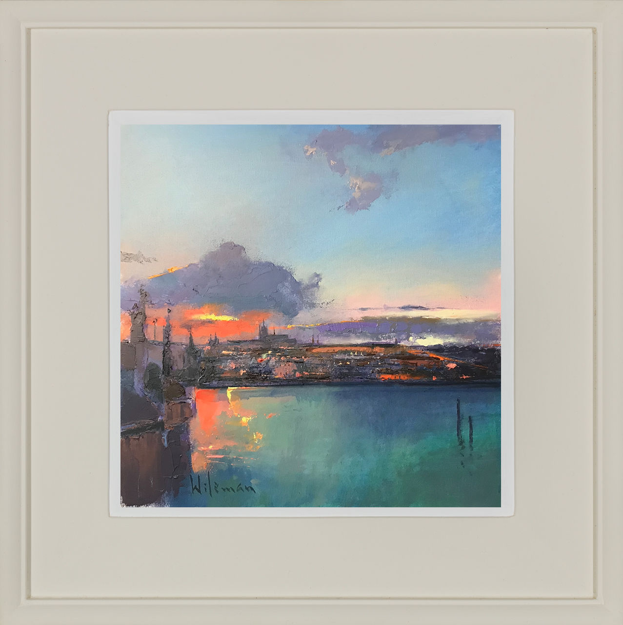 Peter Wileman FROI RSMA FRSA, The Vltava, Prague Castle