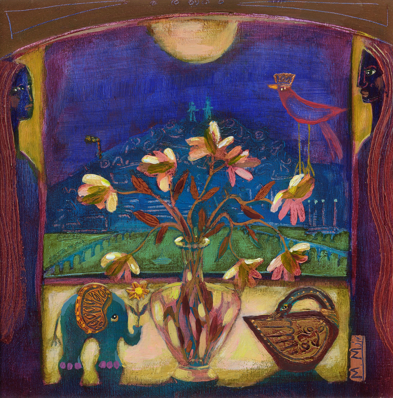 Morag Muir PAI RSW, Midnight Meeting