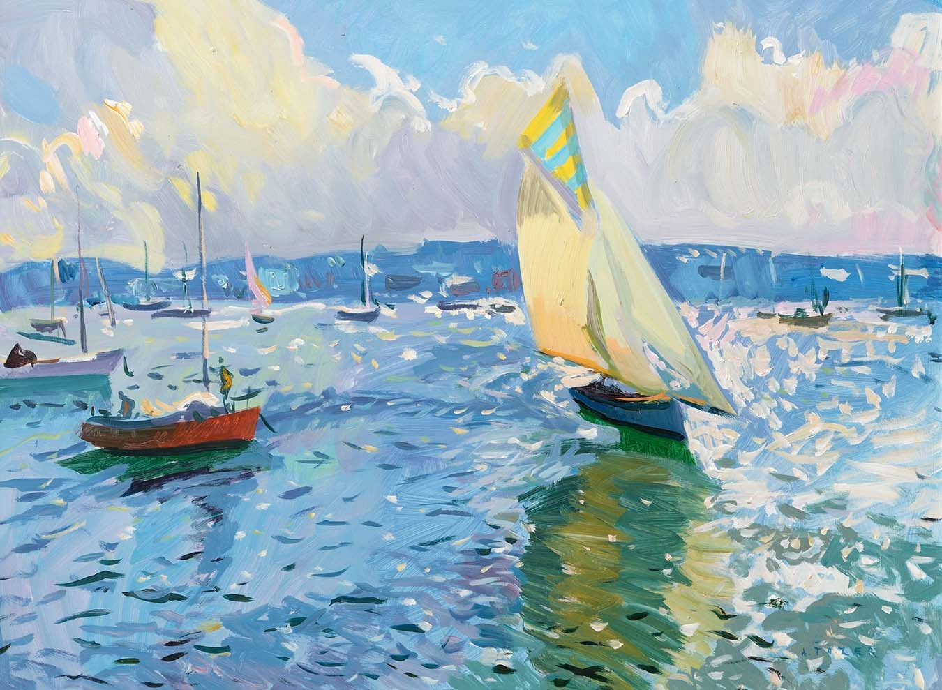 Andrew Tozer, Brisk Sailing, Falmouth, 2021