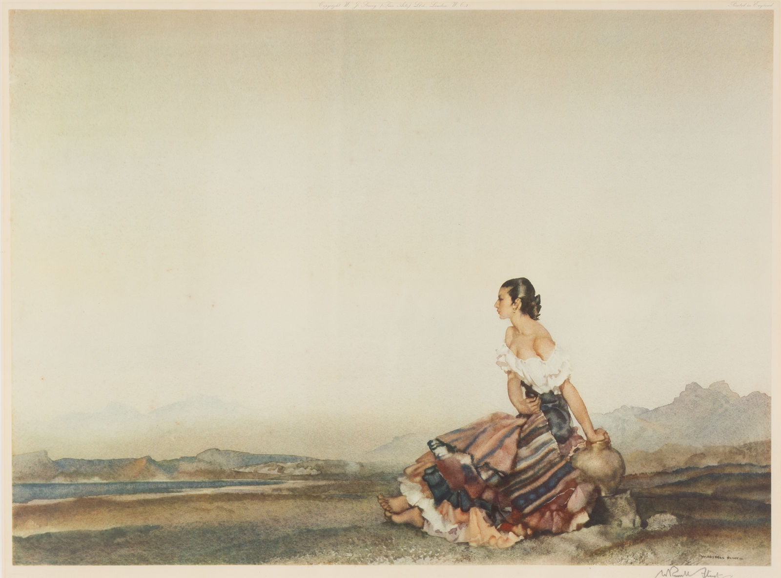 Sir William Russell Flint RA PPRWA RSW, Carmelita