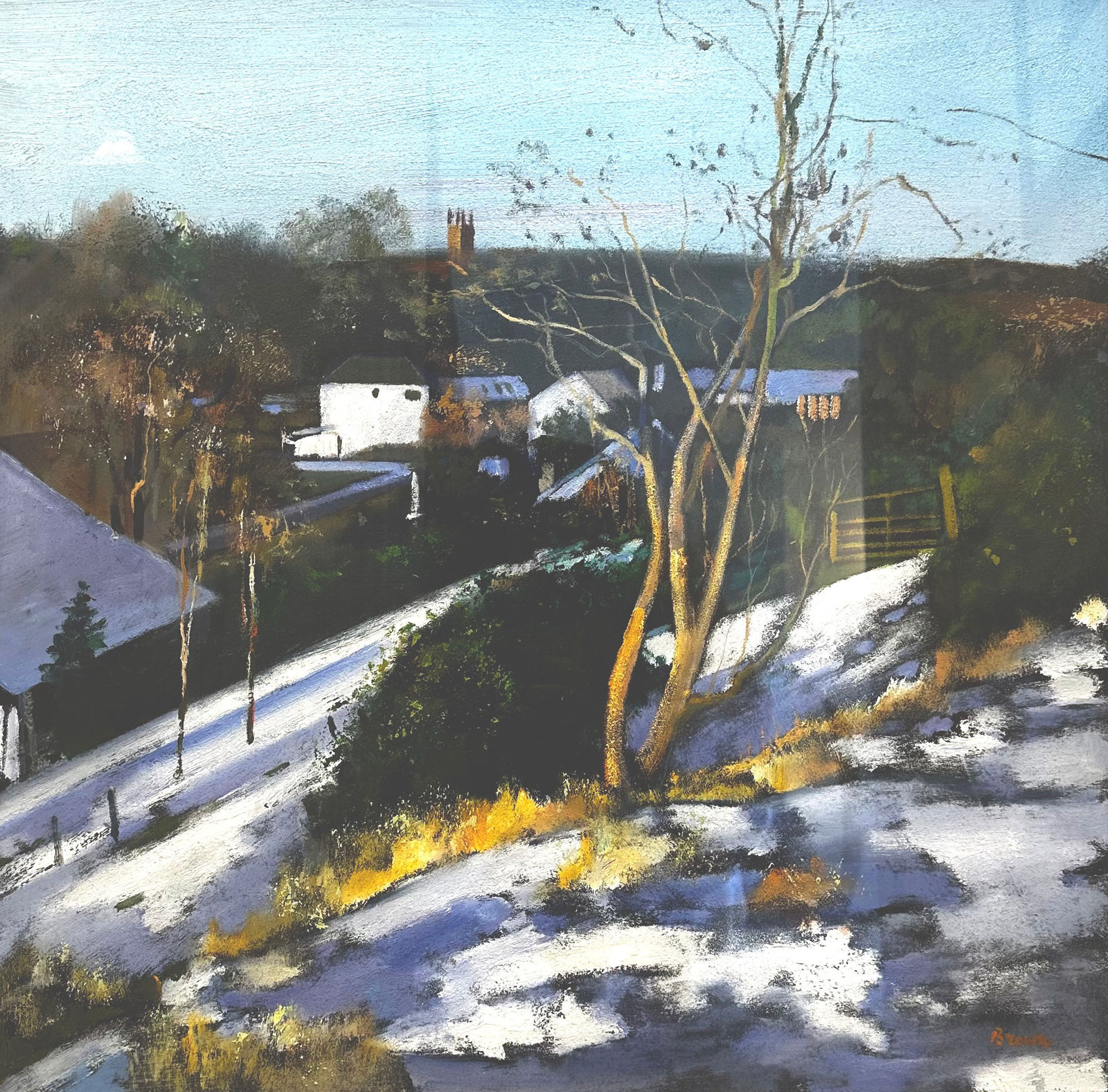 Davy Brown, Galloway Village in Snow