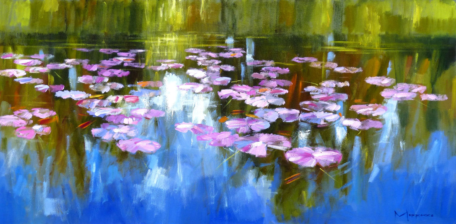 Jack Morrocco DA FRSA, Waterlilies, Shades of Morning