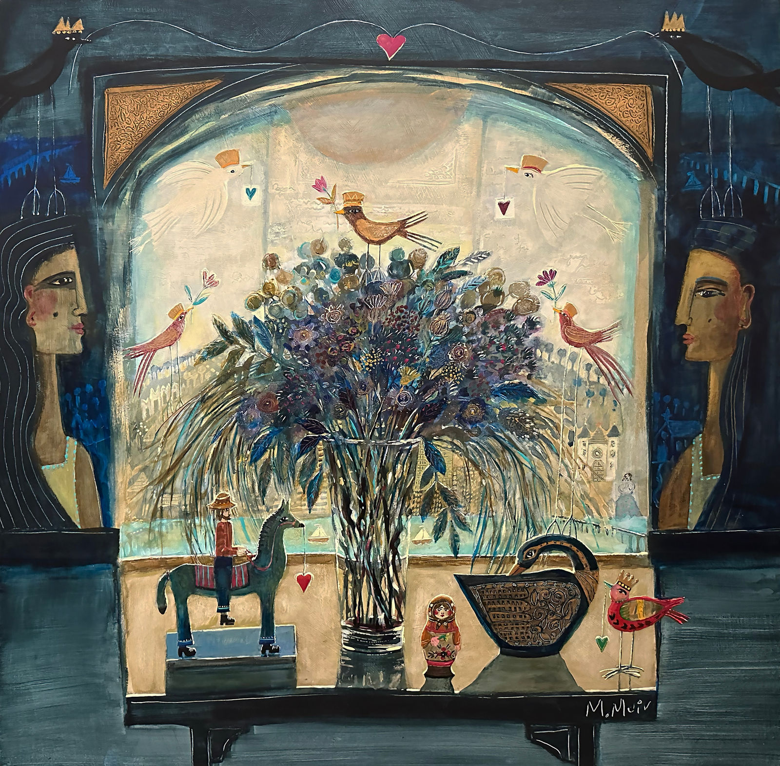 Morag Muir PAI RSW, Misty Moon