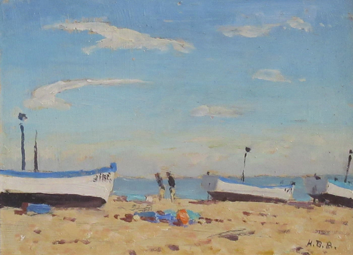 Hugh Boycott Brown RSMA, Aldeburgh Beach, Jan 30 1989