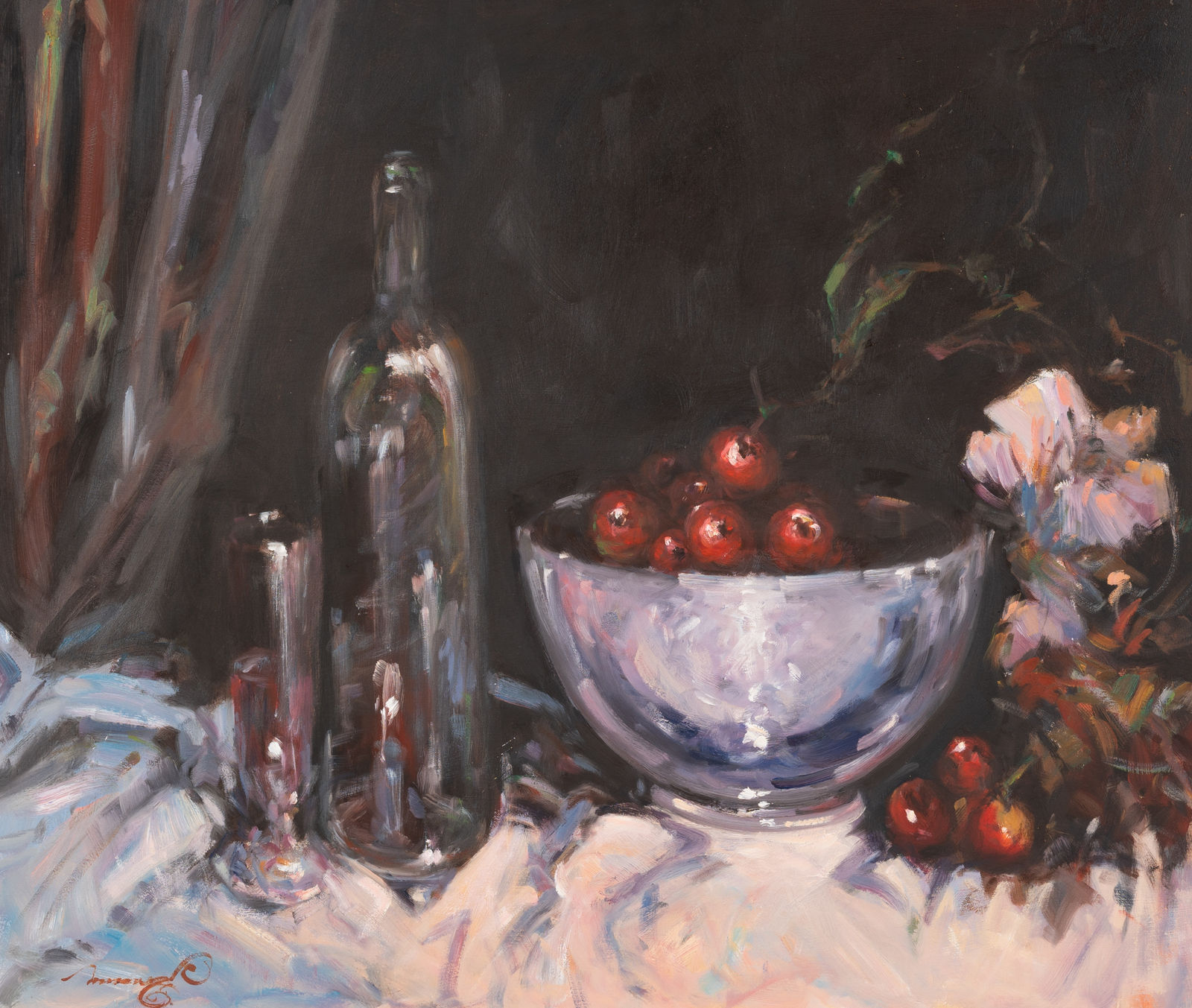 Ken Moroney, Still Life with Cherries