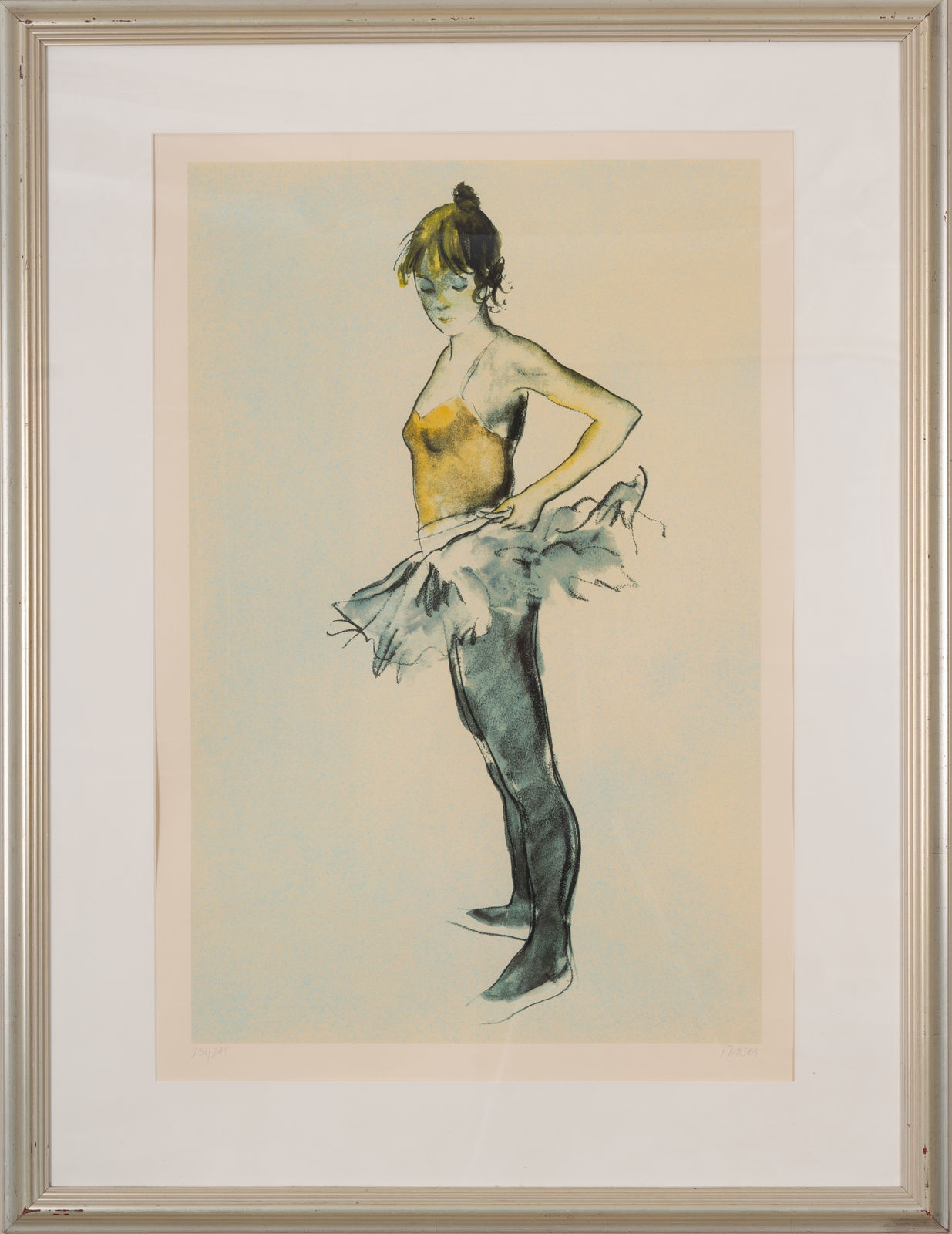 Donald Hamilton Fraser RA, Dancer Adjusting Her Tutu (edition 231/295)