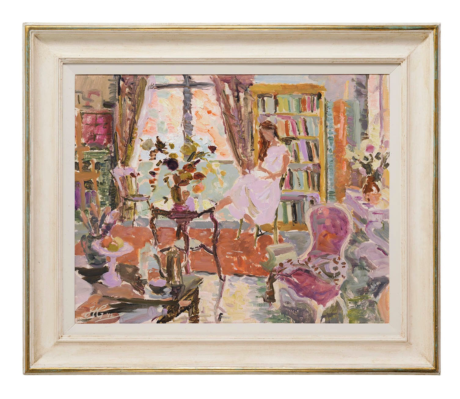 Hugo Grenville, Studio Interior, Morning Light, Girl Reading