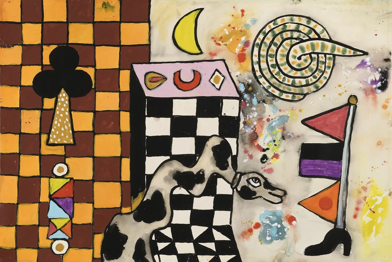 Alan Davie, Serpents table N.5 1972