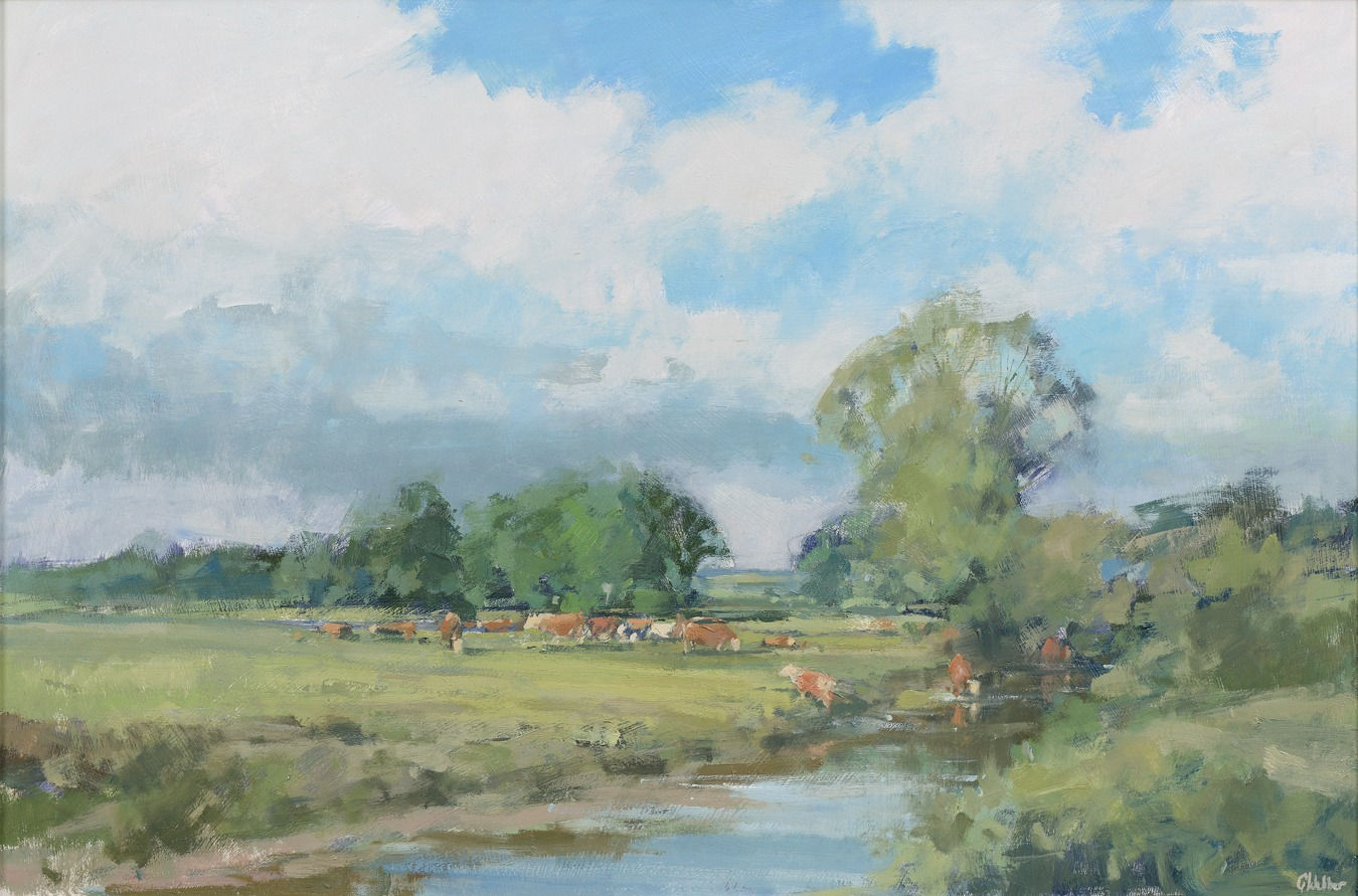 Graham Webber ROI IEA, Herefords by the Colne