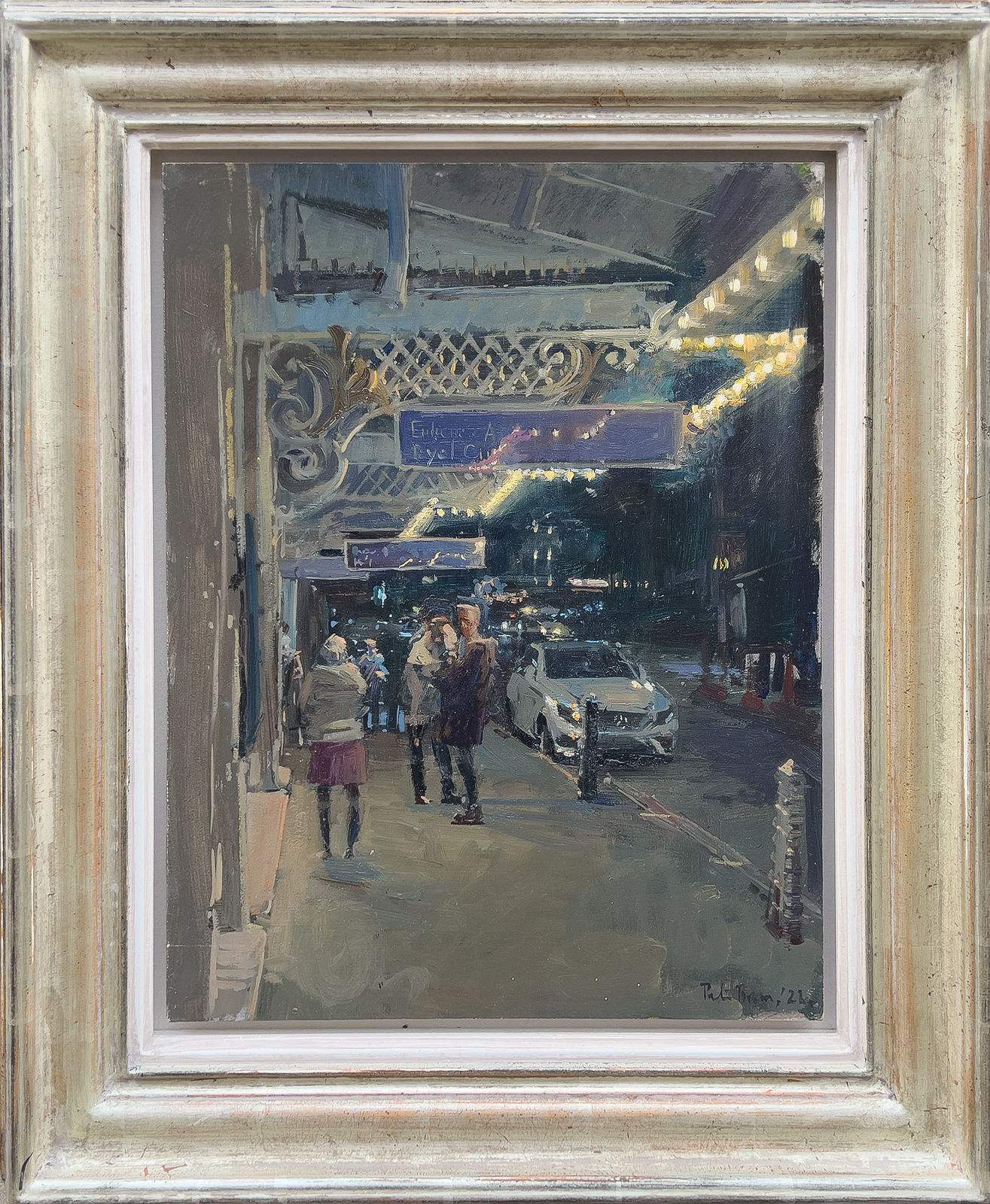 Peter Brown PNEAC PS ROI RP Hon RBA, Evening, The Noel Coward, Theatre Awning